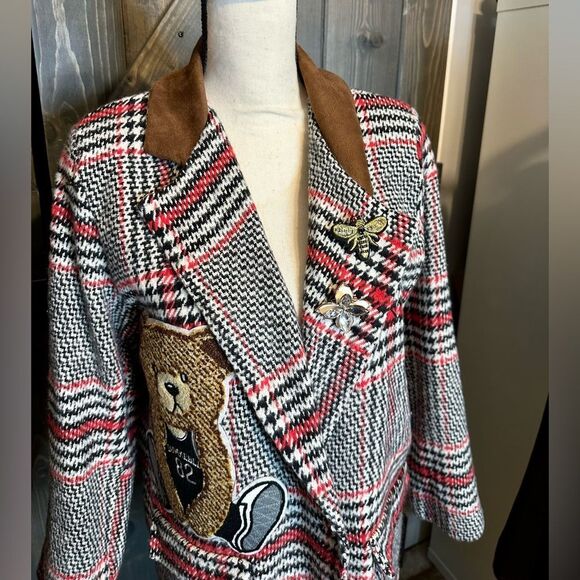 Houndstooth Italian Blazer - Picture 5 of 9